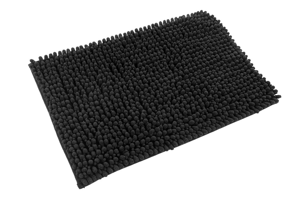 Koupelnová předložka Fluffy Mats Black