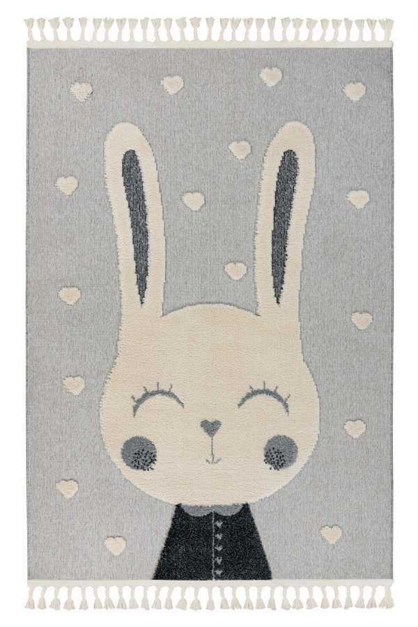 Dětský kusový koberec Fano 395 Rabbit Heart